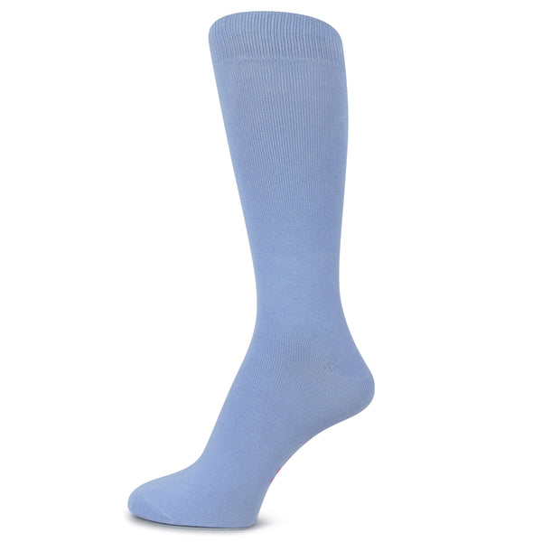 Spotlight Hosiery Men's Solid Color Dress Socks (XL Option) Blue & Yellow for Ukraine Flag Color - Ship from California Los Angeles County