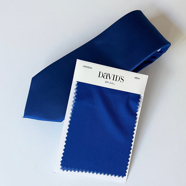 Similar to David's Bridal's HORIZON color Men's Socks & Neck Tie For Groomsmen and Bridesmaid father in a Wedding