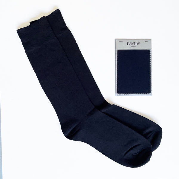 Navy, Similar to David's Bridal MARINE Men's Socks and Neck Tie For Groomsmen for Navy Wedding Color