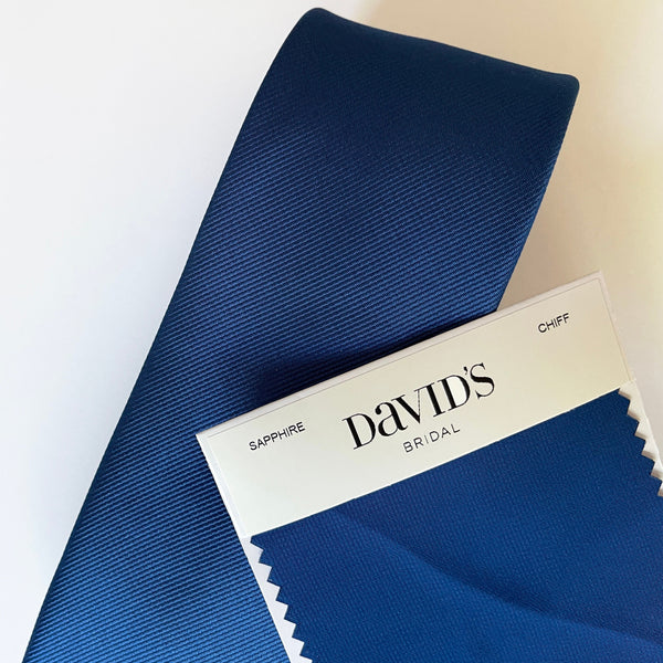 Navy, Similar to David's Bridal SAPPHAIRE Men's Socks and Neck Tie For Groomsmen for BLUE Wedding Color