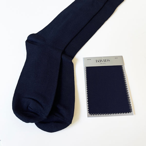 Navy, Similar to David's Bridal MARINE Men's Socks and Neck Tie For Groomsmen for Navy Wedding Color