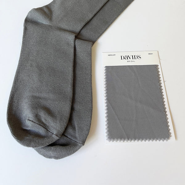 Navy, Similar to David's Bridal MERCURY Men's Socks and Neck Tie For Groomsmen for Grey/Gray Wedding Color