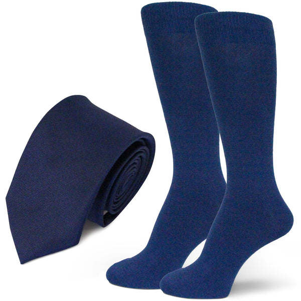 Navy, Similar to David's Bridal SAPPHAIRE Men's Socks and Neck Tie For Groomsmen for BLUE Wedding Color