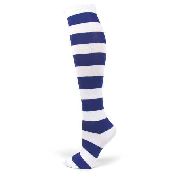 Spotlight Hosiery Brand Elite Quality White&Color Stripe Knee Sock 1PR FREE SHIP