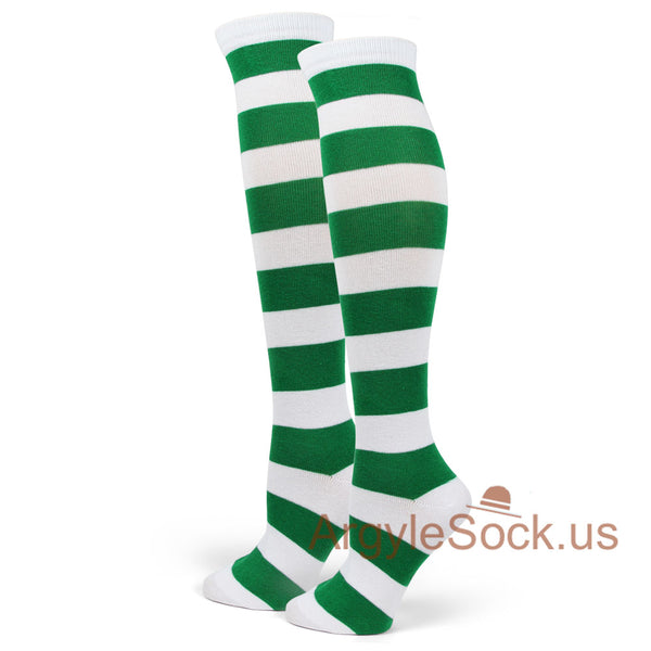 Spotlight Hosiery Brand Elite Quality White&Color Stripe Knee Sock 1PR FREE SHIP