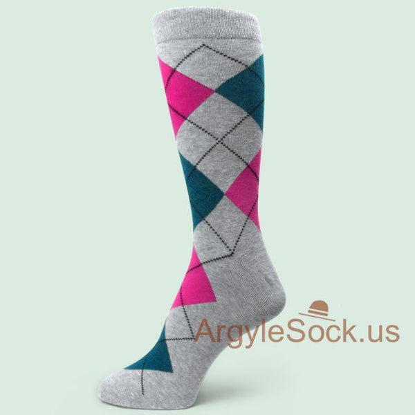 GRAY/GREY Men’s Groomsmen's Dress Socks