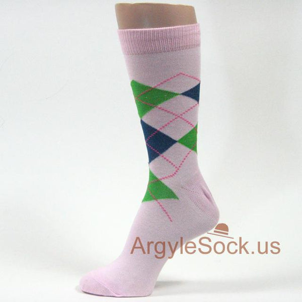 PINK (Bright Pink, Light Pink, Hot Pink) Men Dress Socks, non-brand, FREE-SHIP
