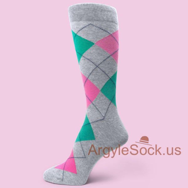 GRAY/GREY Men’s Groomsmen's Dress Socks
