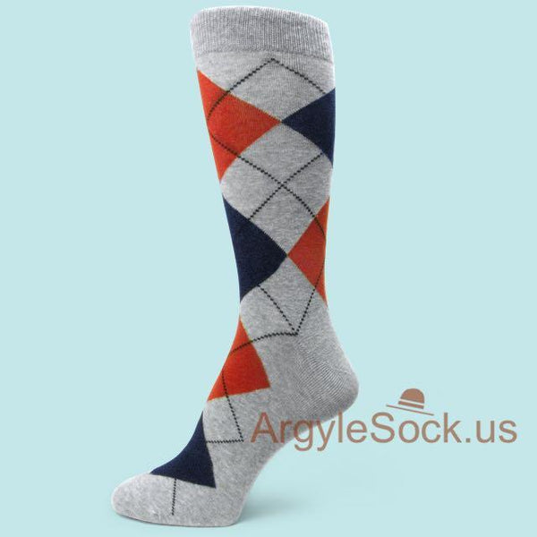 GRAY/GREY Men’s Groomsmen's Dress Socks