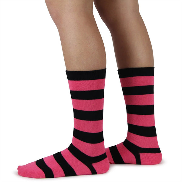 Spotlight Hosiery Ring Bearer / Junior Groomsmen Striped Dress Socks
