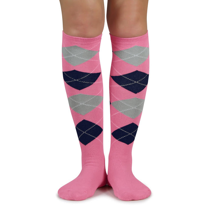 Spotlight Hosiery Elite Quality Argyle Womens Knee Highs Socks-You choose Color